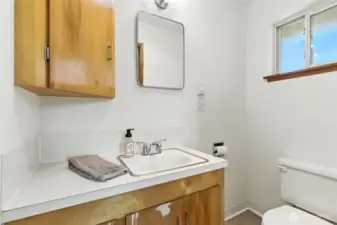 Half bath off kitchen