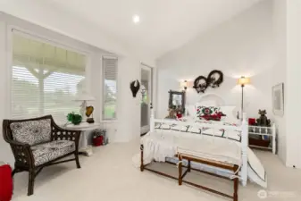 Bedroom 2 with access to the deck