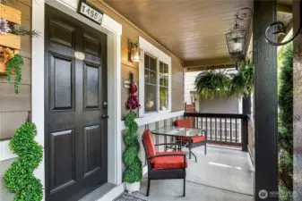 Enjoy the large, covered front porch for morning coffee or evening happy hours! ( and there is MORE! SEE NEXT photo)