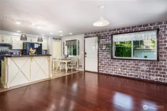 Open concept floor plan lends itself to large gatherings OR just space for any furniture you could dream up!