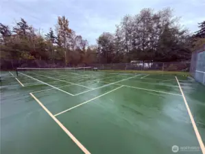 Tennis & Pickleball courts across the street