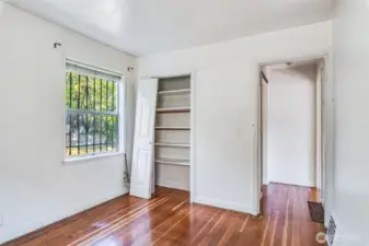 Another view of the main floor bedroom.