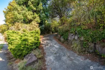 This is the secluded driveway to access the property off of 22nd Ave S.