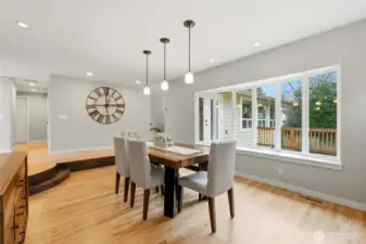Dining room w/ Fireplace