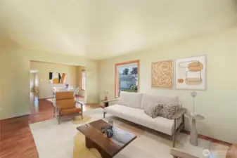 Open floorplan. Virtually staged