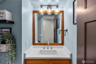 powder room downstairs