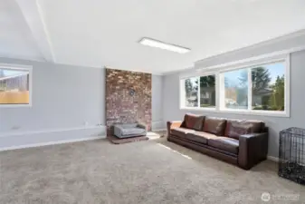 Finished Daylight Basement - Fireplace, Patio Access, Full Bathroom