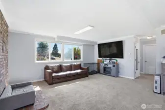 Finished Daylight Basement - Fireplace, Patio Access, Full Bathroom