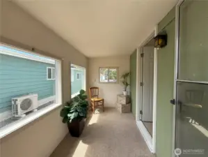 Nice, enclosed sunroom.