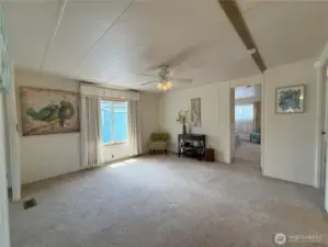 2nd living area looking toward primary bedroom