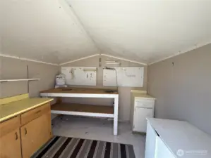 This shed has room for all your hobbies!