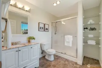 Primary bathroom.
