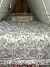 Queen Bed upstairs