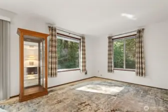 Light/bright living room slider on left