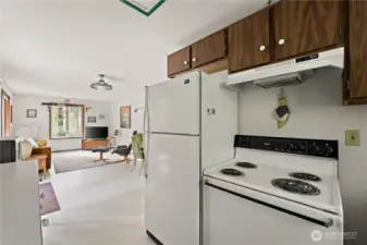 Kitchen to living/dining room