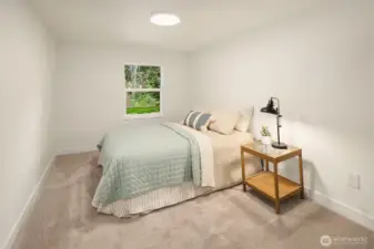 Lower Level 3rd Bedroom with Jack-n-Jill Ensuite
