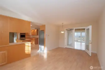 French doors to Sun Room.