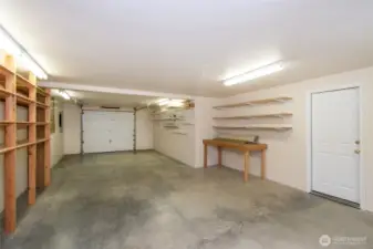 Finished and insulated shop.