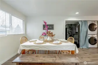 Table shown with leaf added