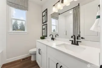 Model - Not actual home - full bathroom 2nd floor