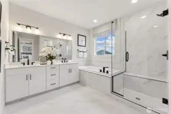 Model - Not actual home - Primary bath