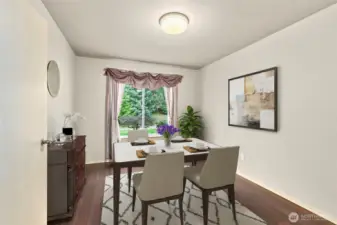 Staged/for formal dining