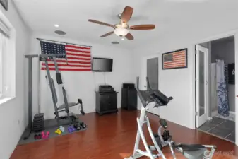 Additional Primary Bedroom/used currently as an exercise room,