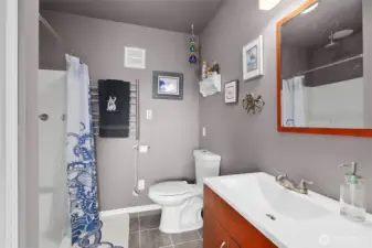 Lower full bathroom