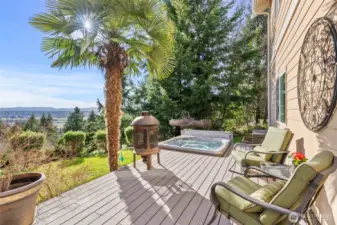 Lower Patio/Deck with views