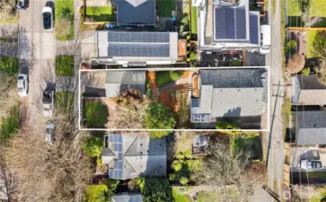 Set up perfectly for a DADU (as seen next door) this lot will charm you as it is while pique your imagination with its possibilities. Lot is 37 x 115 (buyer to verify)