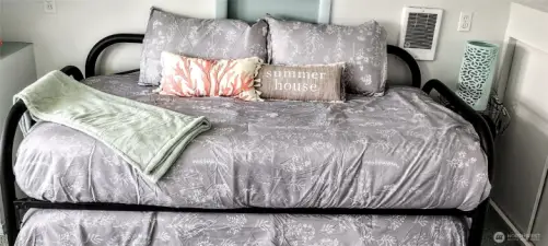 Another photo of the second bedroom upstairs.