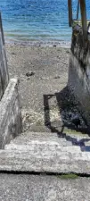 Stairs down to the beach.