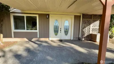 Front Entrance at Lower Level