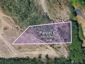 Overhead view with approximate boundaries in pink.