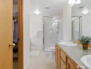 Primary Bathroom with Walk in Closet