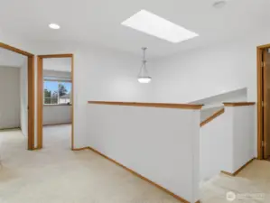 Upstairs Open Area with Skylight