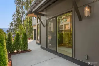 Patio off living room