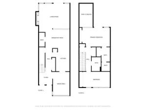 Floor plan for main and second level