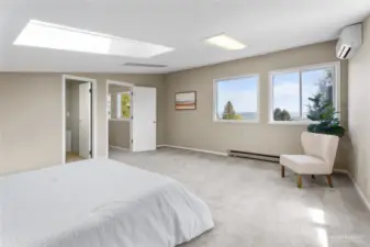 Upper Level – Bedroom with breathtaking views of the countryside, rolling hills, and stunning sunsets!