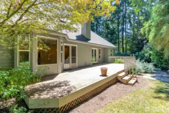 Another view of the back deck.
