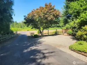 View of the driveway from the home. Extra parking.