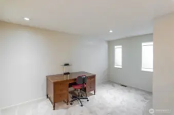 View of the room.  While this is currently being used as an office, it would also make a great TV or craft room.