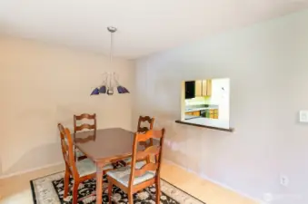 Formal dining area.