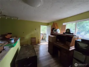 Upstairs bedroom with private entrance