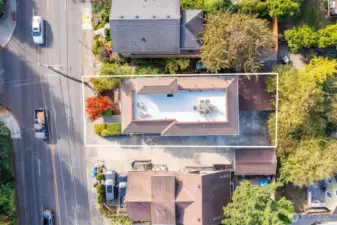 Aerial View of Rooftop Deck