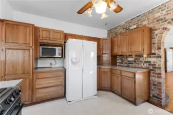 Lots of cabinets and counter space