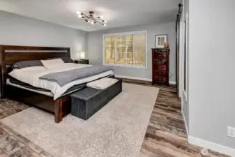 Large primary suite. Plenty of space for King bed