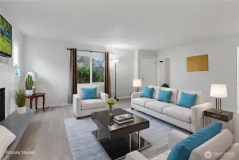 Virtually Staged Living Room