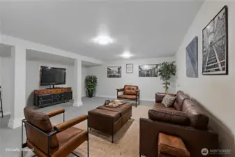 Virtually Staged Family Room