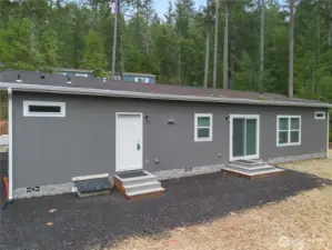 Utility room door entrance off of kitchen